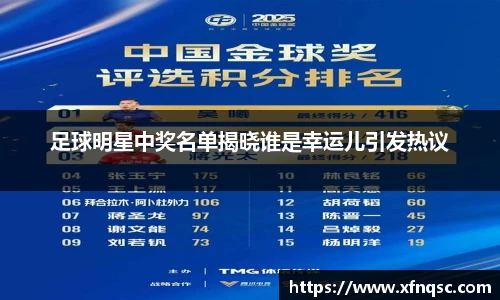 足球明星中奖名单揭晓谁是幸运儿引发热议